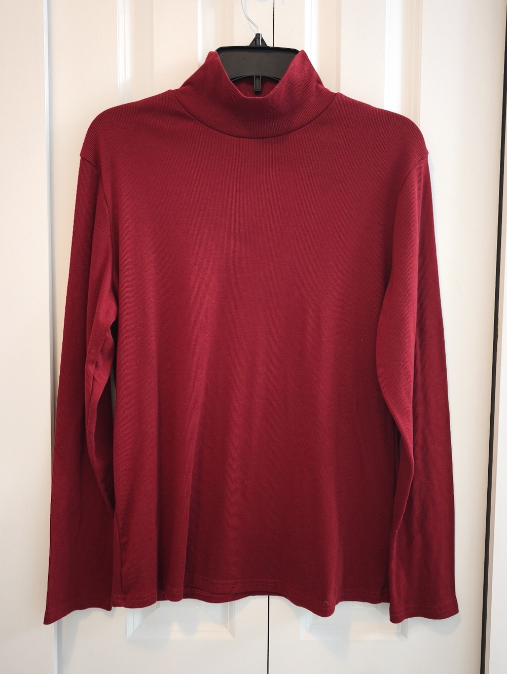 Classic Women's Red Turtleneck Sweater